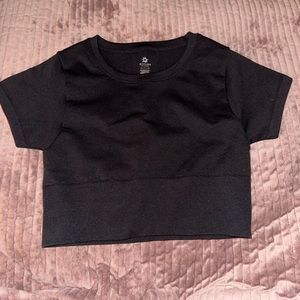 aerie crop black top